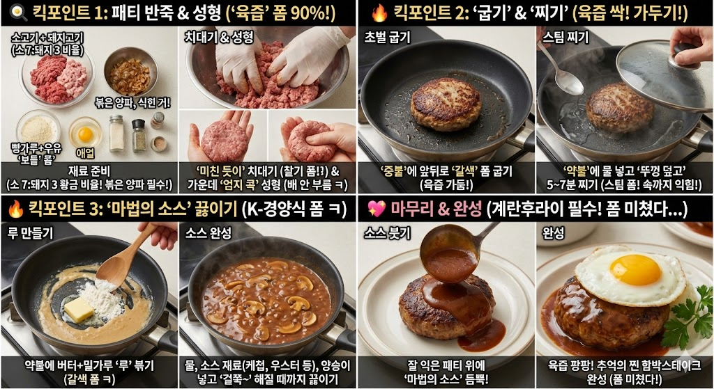 햄버그스테이크 황금레시피