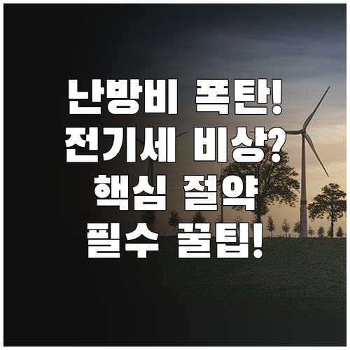 난방비 전기세 폭탄 대비 핵심 절약 ..