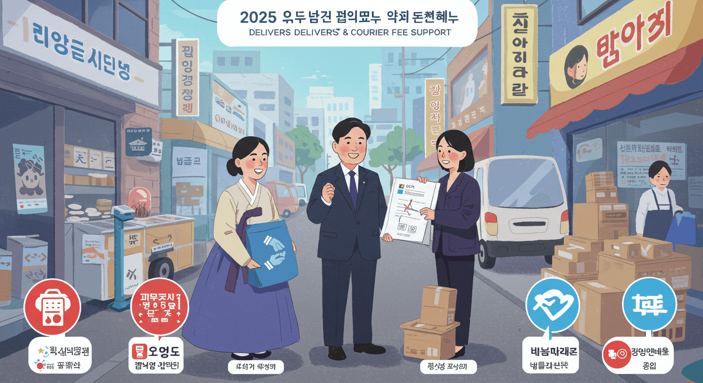 2025 소상공인 배달·택배비 지원: 신청방법과 기간