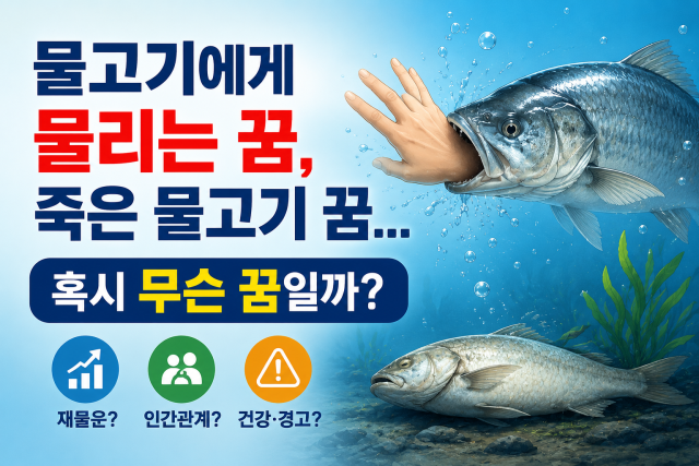 물고기에게 물리는 꿈, 죽은 물고기 꿈... 혹시 무슨 꿈일까