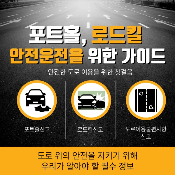 도로 위 포트홀 신고