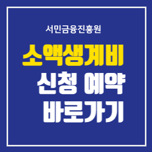 긴급생계비소액대출