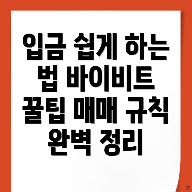 바이비트 입금방법