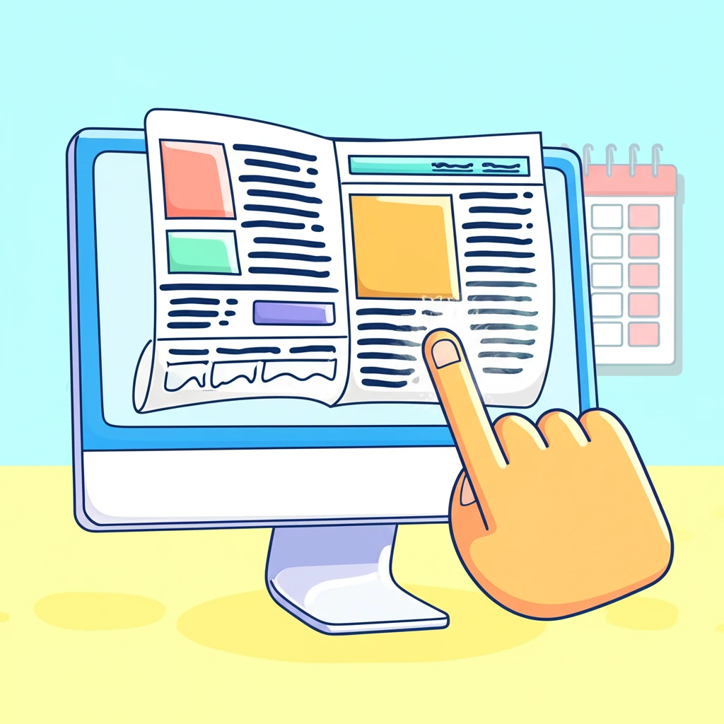 광명 교차로 신문 그대로보기 이용 방..