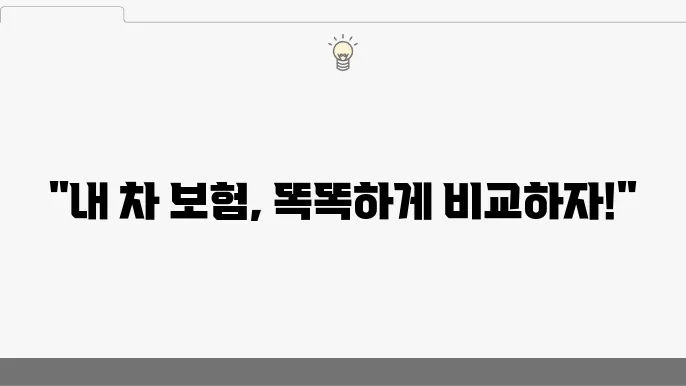 자동차보험 신규가입 비교사이트 – 최적의 할인 혜택, 보장 내용 비교, 특약 활용법