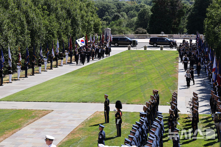 이재명 대통령 알링턴 국립묘지 참배