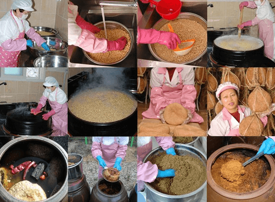 전통 한식 된장 만드는 과정