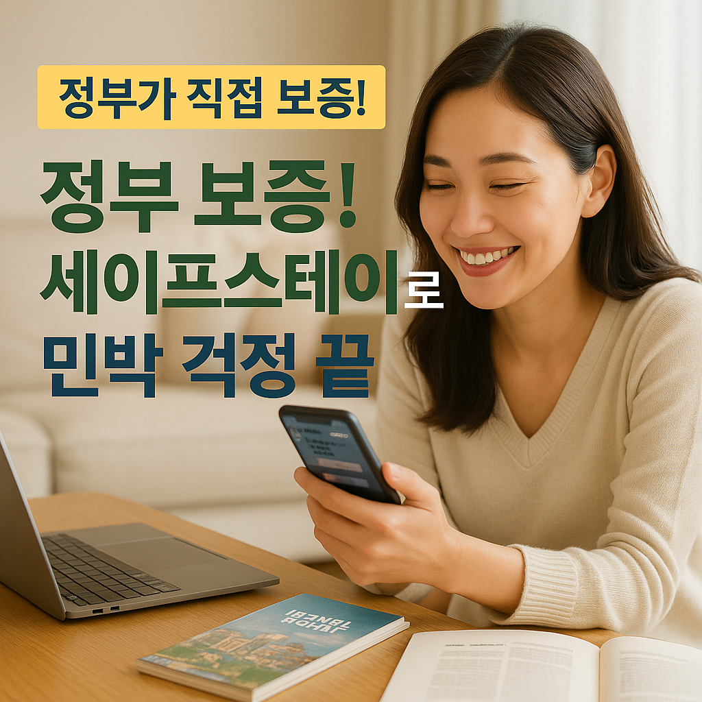정부 보증! 세이프스테이로 민박 걱정 끝