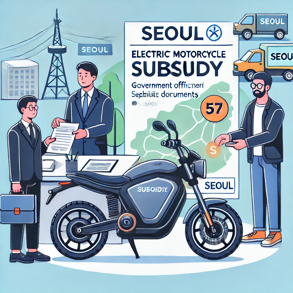 서울시 전기 오토바이 보조금 관련 이미지
