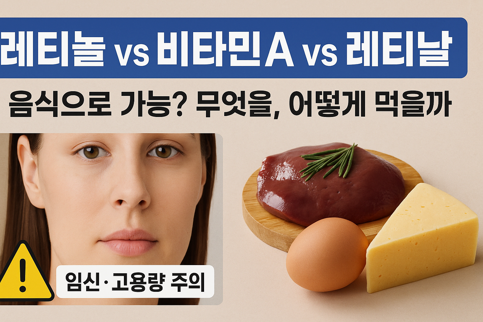 레티놀 vs 비타민A vs 레티날, 뭐가 다를까? 음식으로 가능? 무엇을, 어떻게 먹을까?