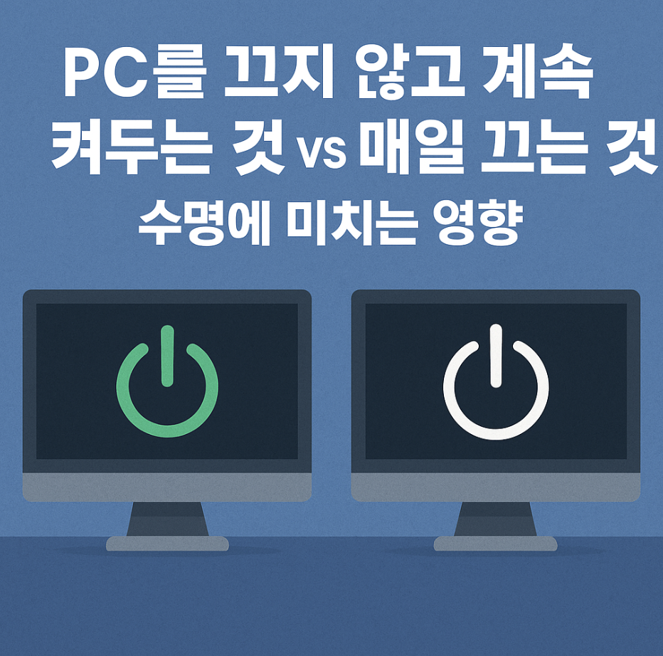 PC를 끄지 않고 계속 켜두는 것 vs 매일 끄는 것, 수명에 미치는 영향