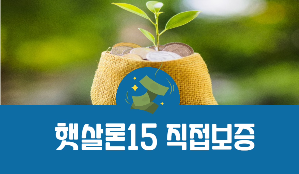 햇살론15 직접보증