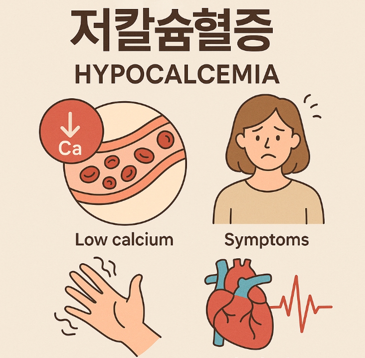 저칼슘혈증 관련 자료 사진