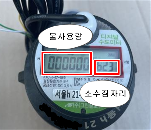 디지털 수도계량기