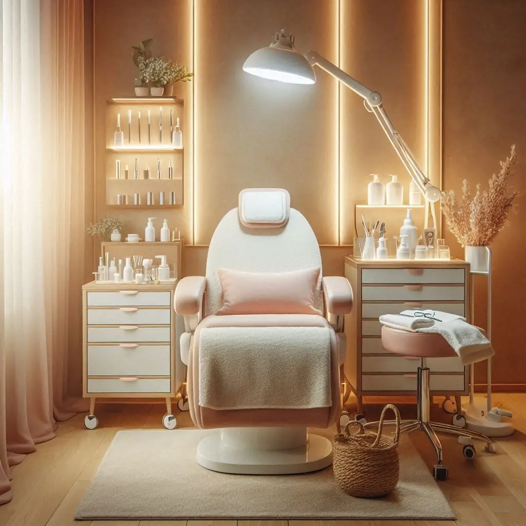 피부,체형관리 샵 배경