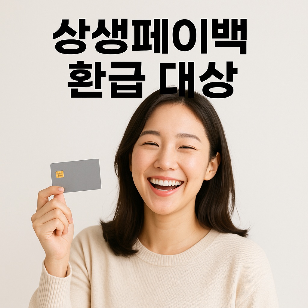 상생페이백 환급 대상자 조건과 확인 방법