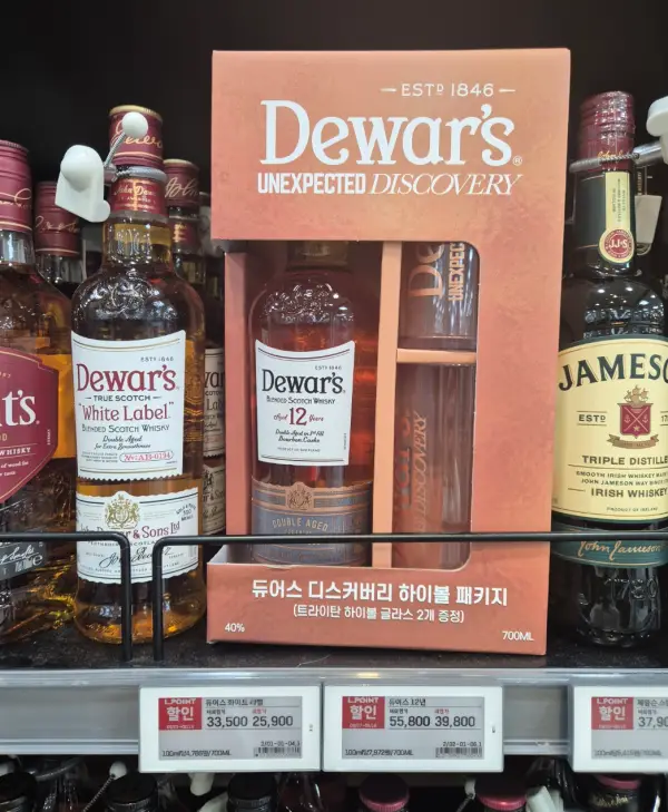 듀어스 화이트라벨과 12년