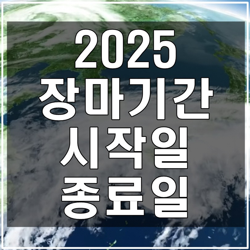 “역대 3번째로 빠른 장마 시작! 2025 장마기간·대비 꿀팁 총정리”