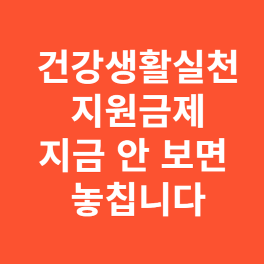 건강생활실천지원금제 지원금 지급 기준 안내
