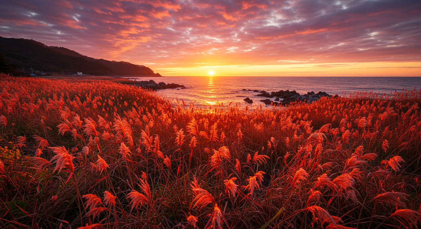 10월 국내 여행지 단풍 명소 서천 신성리갈대밭