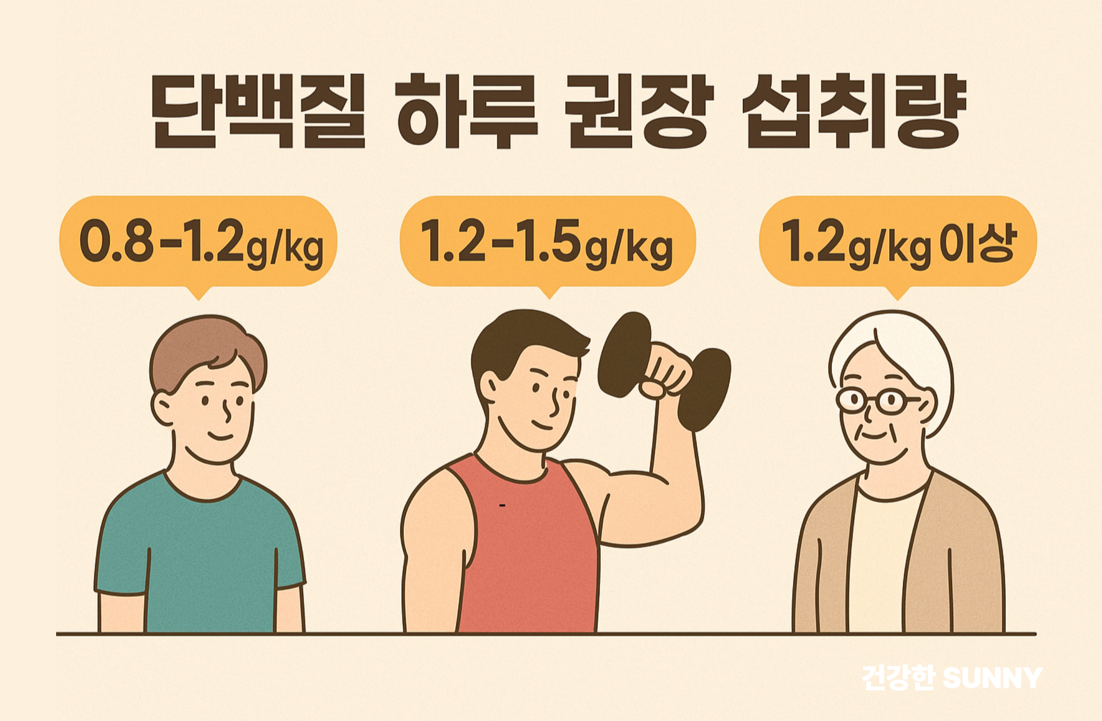단백질 하루 적정 섭취량
