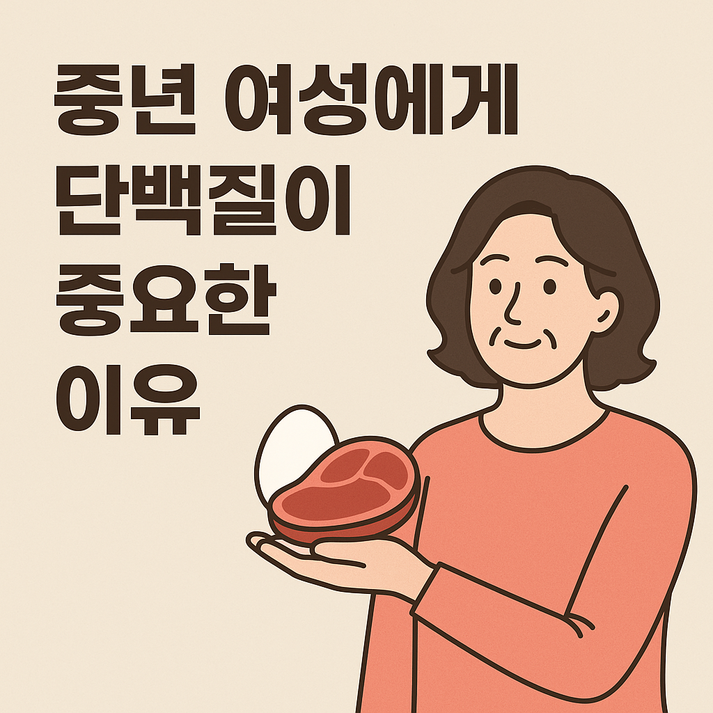 중년 여성에게 단백질이 중요한 이유
