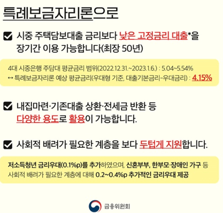 SC제일은행 T보금자리론 특례보금자리론