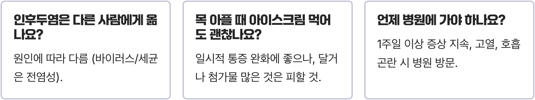 인후두염 주요 증상 정리 – 목통증, 쉰 목소리, 기침, 이물감 특징
