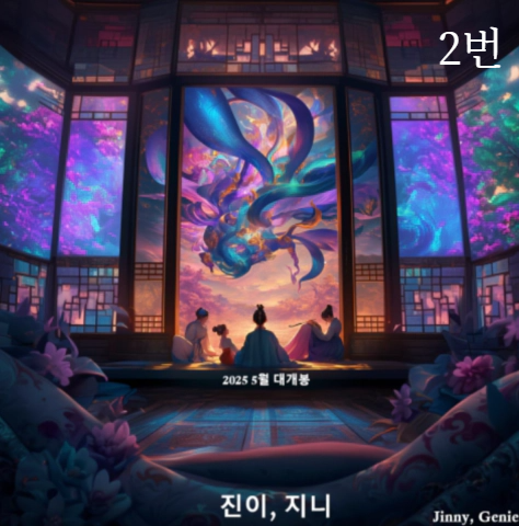 미드저니-프롬프트-넣어-원하는-이미지-생성하기-(진이&amp;#44;-지니)-영상물화-포스터