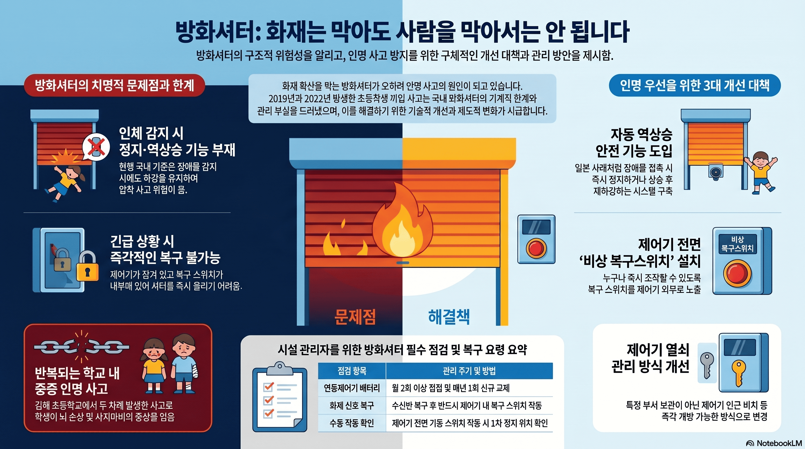 방화셔터 실태 (AI 인포그래픽)