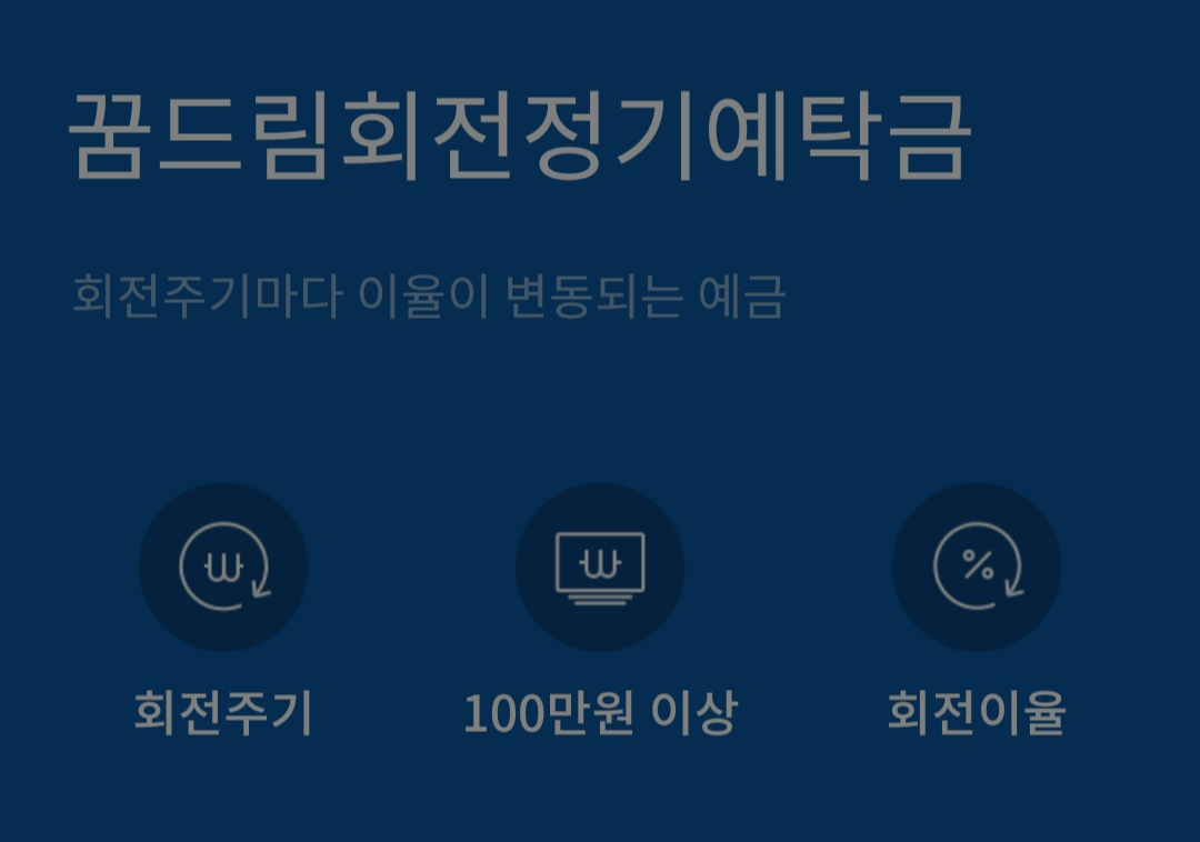 새마을금고 정기예금 꿈드림회전정기예탁금