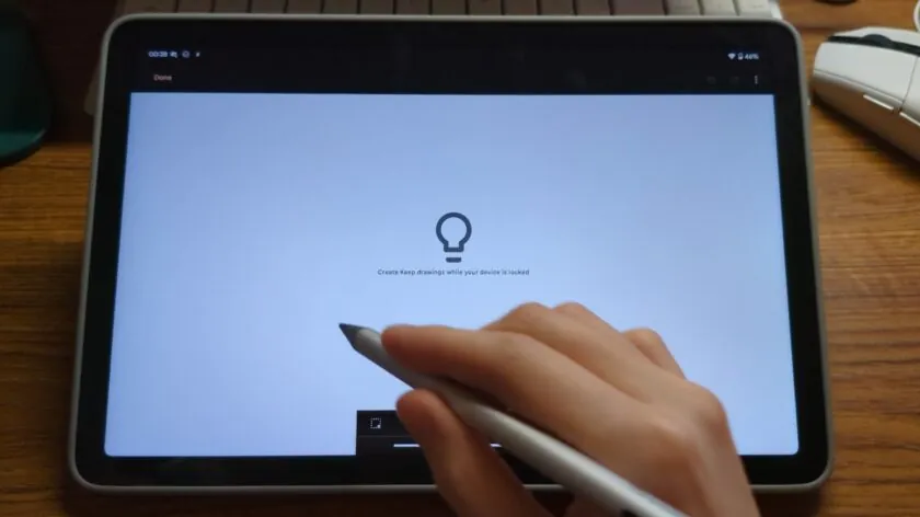 Google Keep의 새로운 기능으로 Android 태블릿의 잠금 화면에서 바로 메모를 작성(이미지출처-androidauthority)