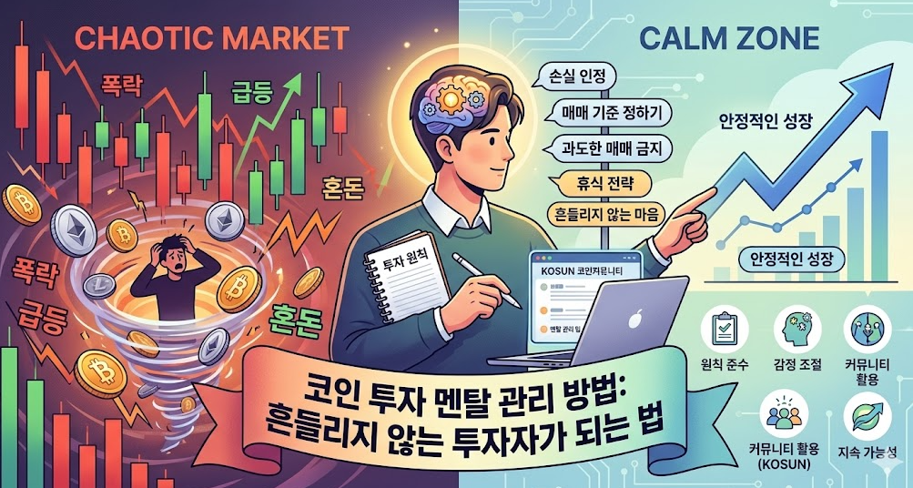 코인 투자 멘탈 관리 방법 설명 이미지