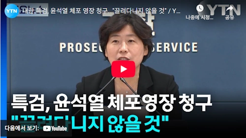 박지영특검보 윤석열 내란특검 체포영장 청구