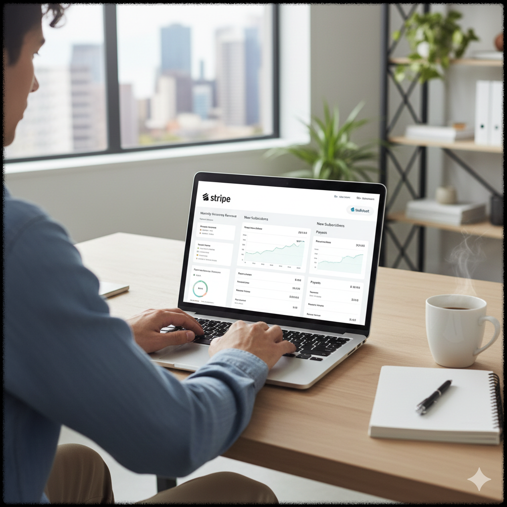 뉴스레터 유료 구독 결제 구조를 확인하는 모습