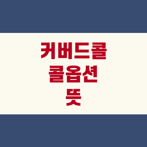 커버드콜 콜옵션 뜻