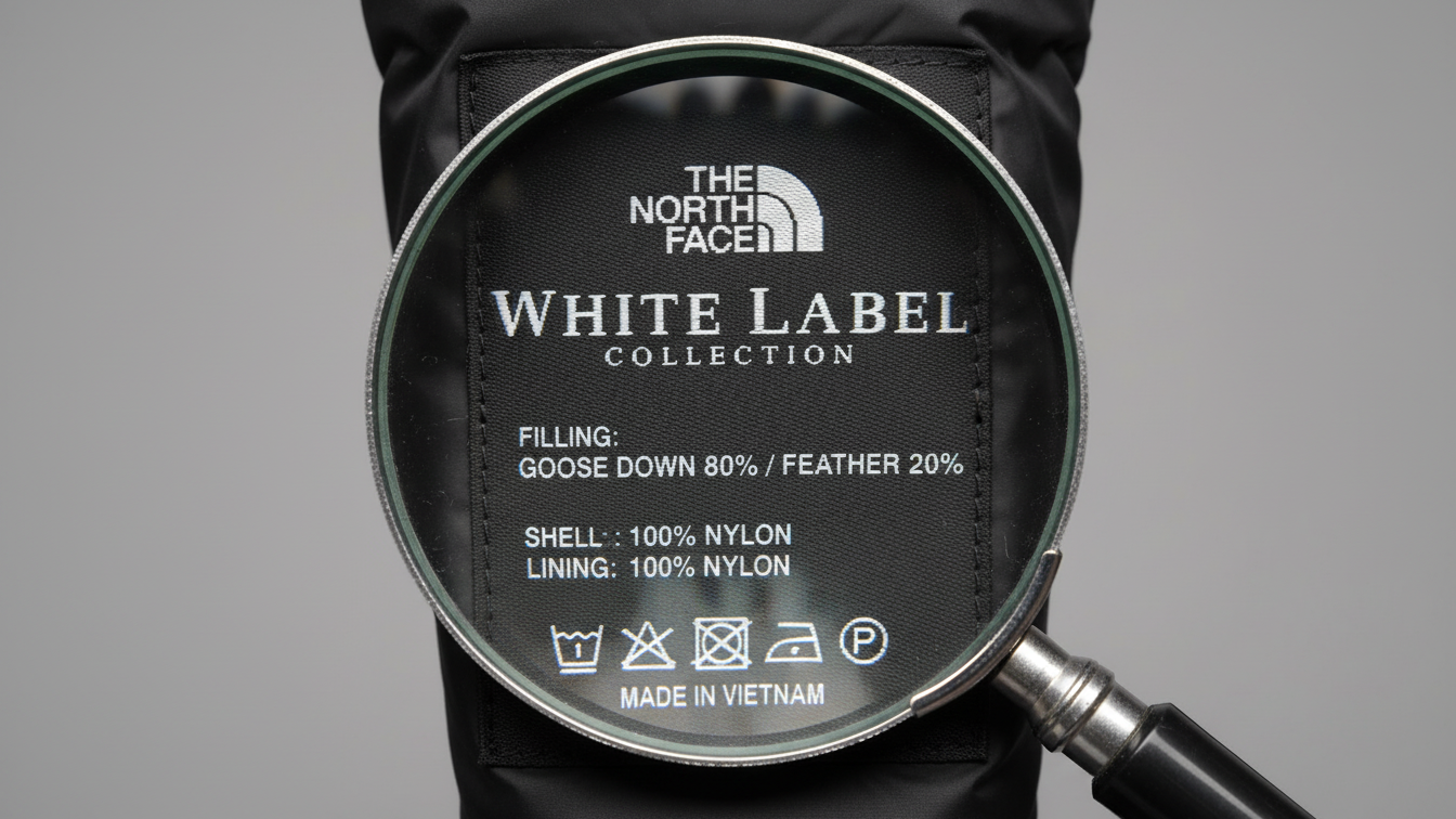 노스페이스 다운 충전재 오기재 논란