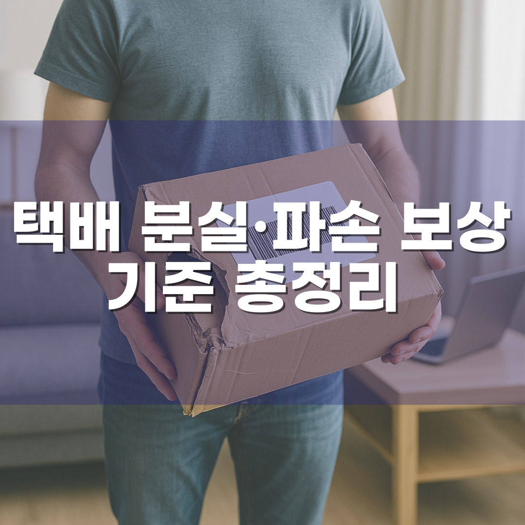 택배 분실·파손 보상 기준 총정리 – 소비자가 꼭 알아야 할 권리