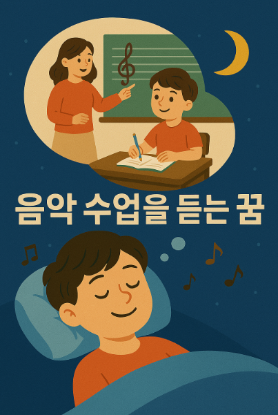 음악 수업을 듣는 꿈