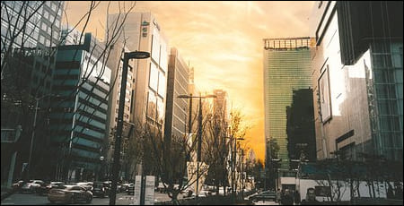 고층빌딩 건물들