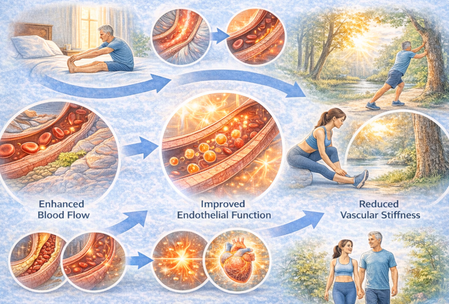 유연성 관리 와 혈관 건강관련 사진