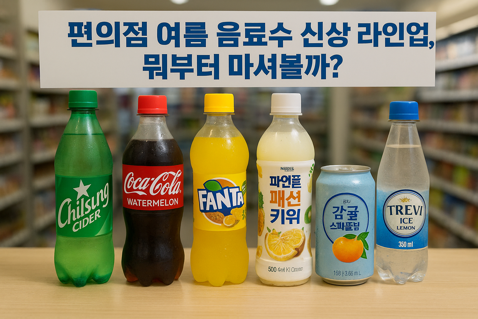 편의점 여름 음료수 신상 라인업, 뭐부터 마셔볼까? 🍹