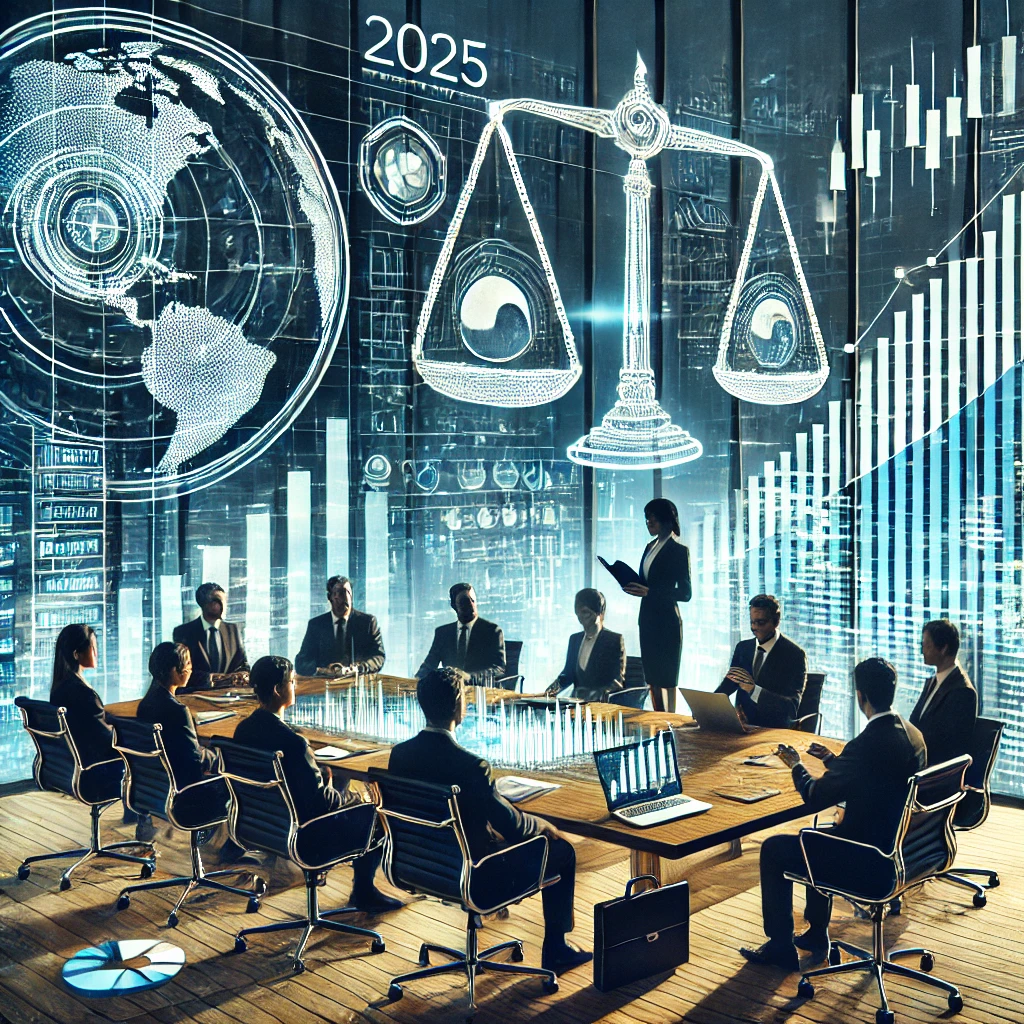 기업 회의실에서 개정안이 기업에 미치는 영향 논의