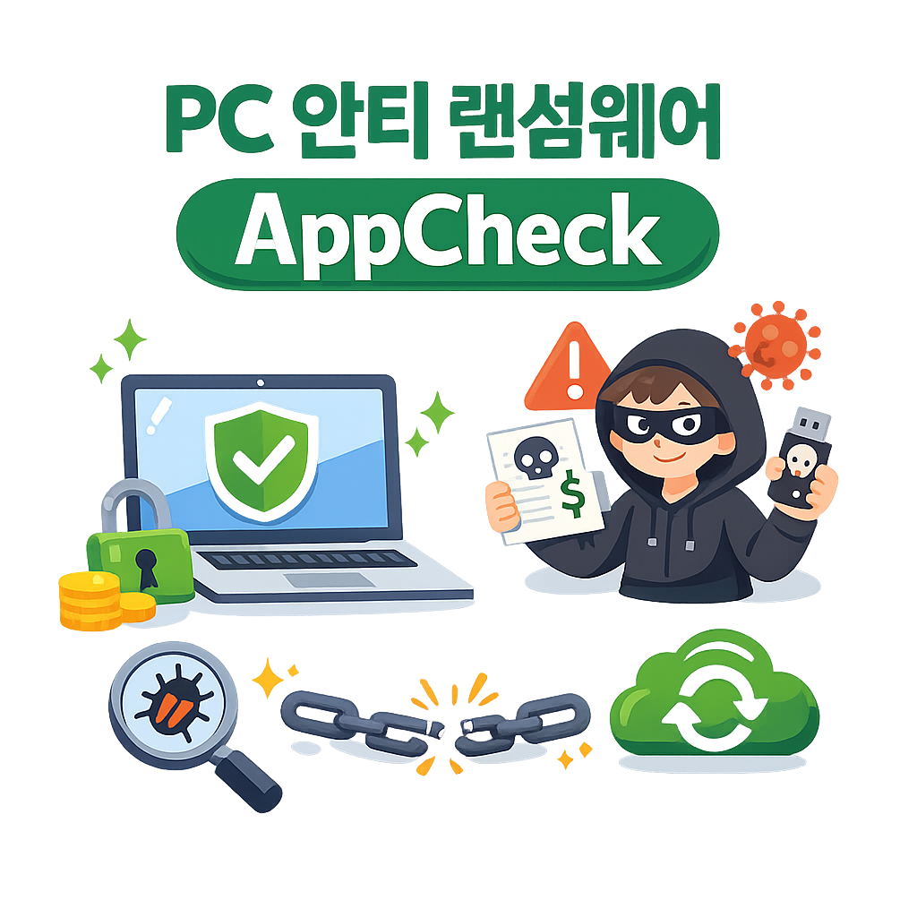 PC 안티 랜섬웨어 AppCheck 설치 사용