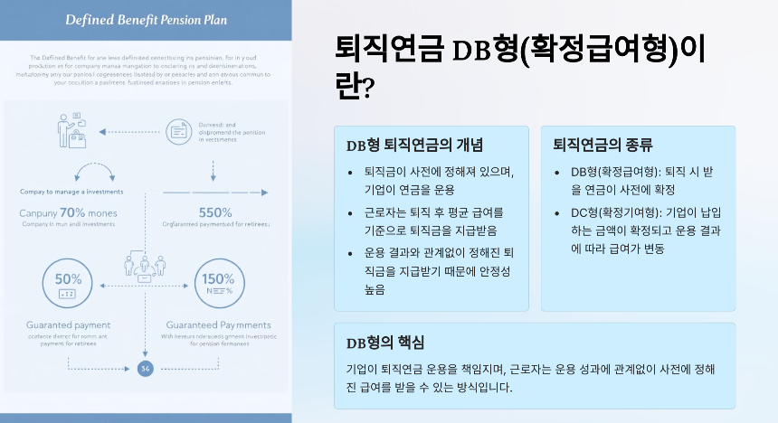 퇴직연금 DB형 완벽 정리 안정적인 연금 수령을 위한 가이드