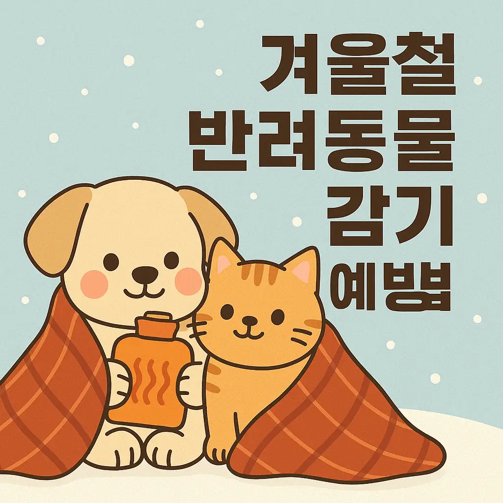 겨울철 강아지·고양이 감기 예방법