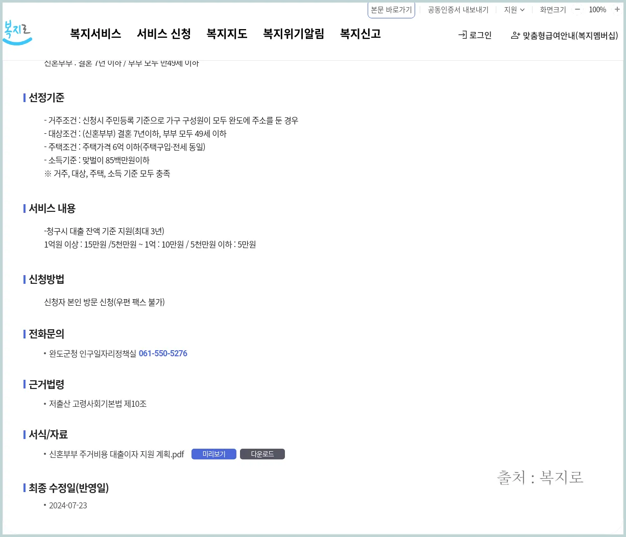 신혼부부 주거 지원