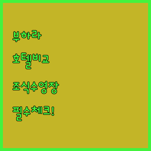 우즈베키스탄 부하라 호텔 추천 위치와..