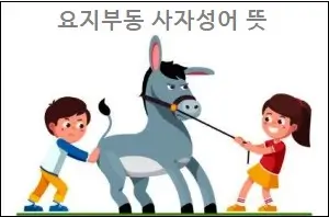 요지부동 사자성어 뜻