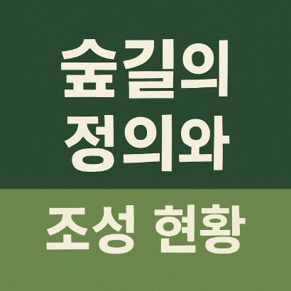 숲길이란 무엇인가 – 정의, 종류, 조성 현황